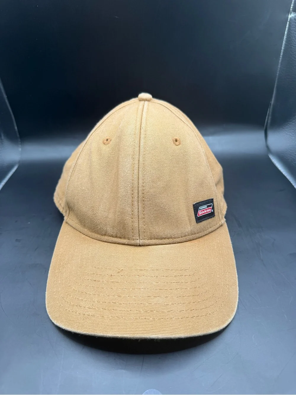 Dickies Brown Canvas Snapback Baseball Cap Workwear Adjustable Hat